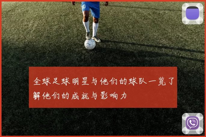 全球足球明星与他们的球队一览了解他们的成就与影响力