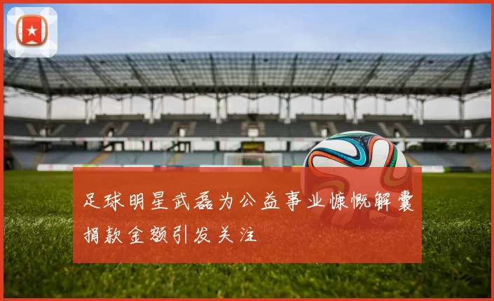 足球明星武磊为公益事业慷慨解囊捐款金额引发关注